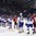 POPRAD, SLOVAKIA - APRIL 18: Team Slovakia and team Switzerland players shake hands following a team Slovakia 2-1 win during preliminary round action at the 2017 IIHF Ice Hockey U18 World Championship. (Photo by Andrea Cardin/HHOF-IIHF Images)